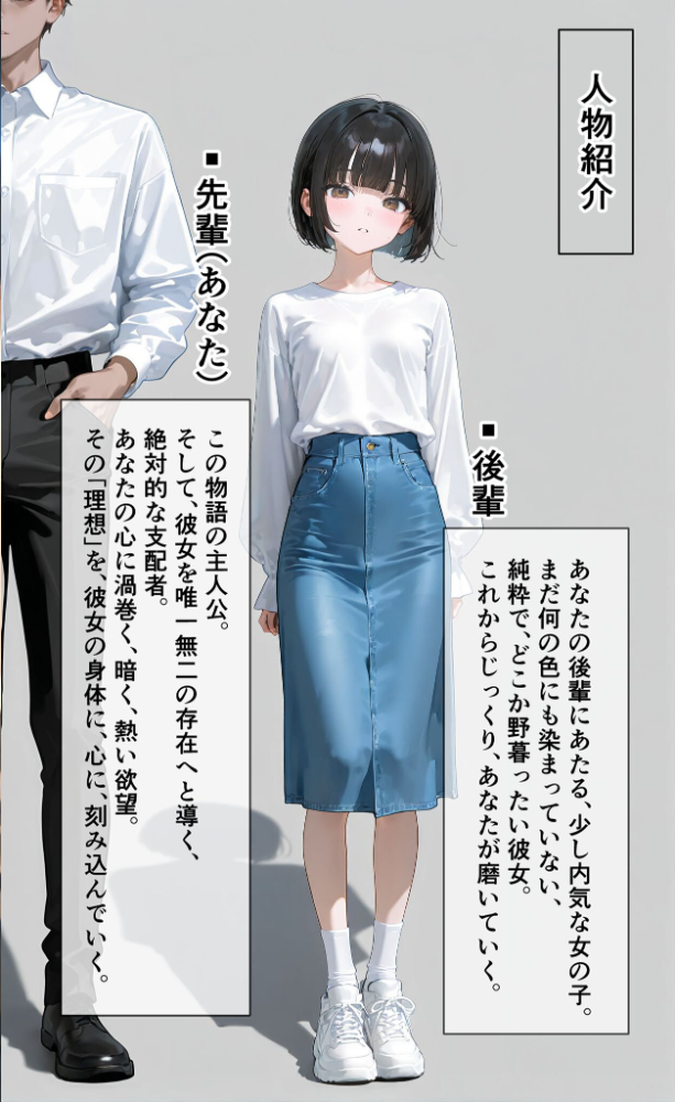 エロ漫画:【実話】彼女を俺の性癖に染める過程〜後輩●●がいいなりになるまで〜【第一章】 モザイク版 hitomi サンプル画像