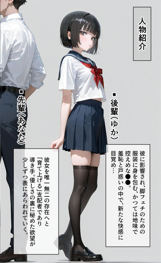 エロ漫画:【実話】彼女を俺の性癖に染める過程〜後輩●●をエロ服で呼び出し〜【第二章】 モザイク版 hitomi サンプル画像