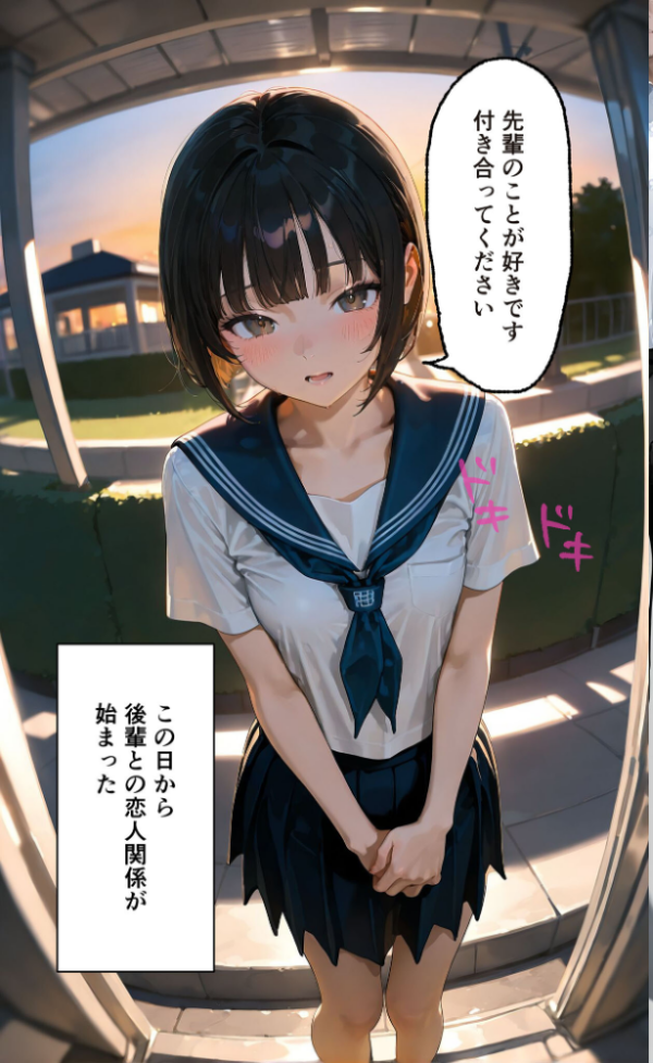 エロ漫画:【実話】彼女を俺の性癖に染める過程〜後輩●●がいいなりになるまで〜【第一章】 モザイク版 hitomi サンプル画像