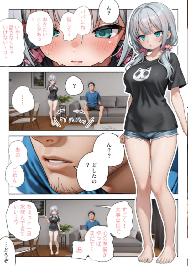 エロ漫画:娘の告白 モザイク版 hitomi サンプル画像