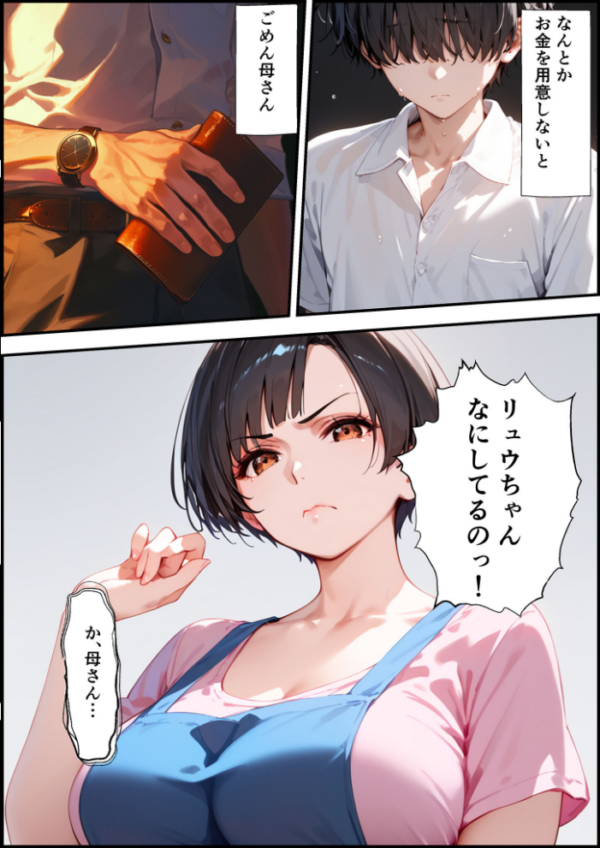 エロ漫画:【全2作収録】女手ひとつでボクを育ててくれた自慢の母がボクを守るためにいじめっ子の女になる話 1&2 モザイク版 hitomi サンプル画像