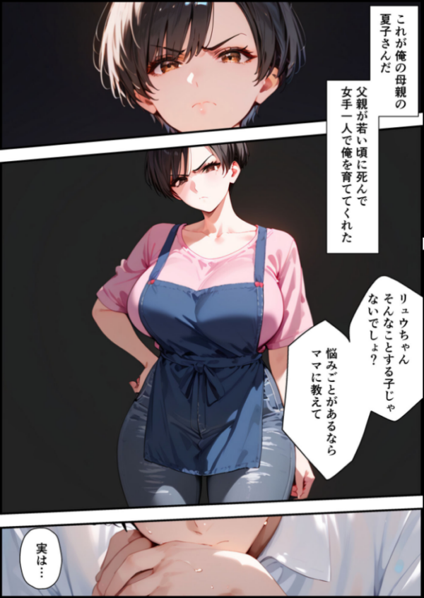 エロ漫画:【全2作収録】女手ひとつでボクを育ててくれた自慢の母がボクを守るためにいじめっ子の女になる話 1&2 モザイク版 hitomi サンプル画像