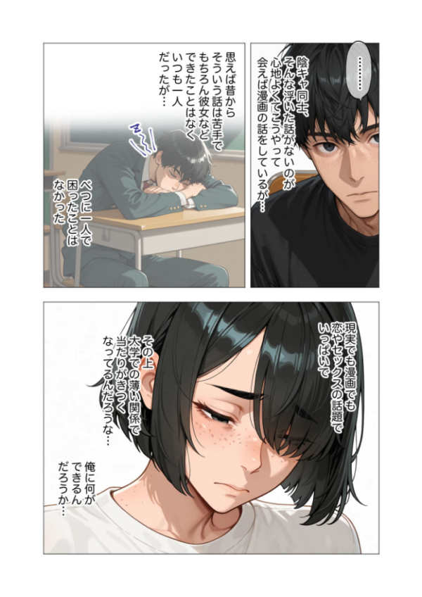 エロ漫画:セックスなんて気持ち悪いだけでしょ(1)〜陰キャたちの拗らせセックス〜 hitomi サンプル画像