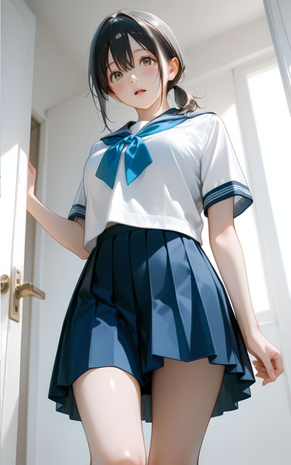 エロ漫画：水着撮影会のはずが、いつのまにかおぢさんち〇ぽに沼る話1 モザイク版   hitomi サンプル画像