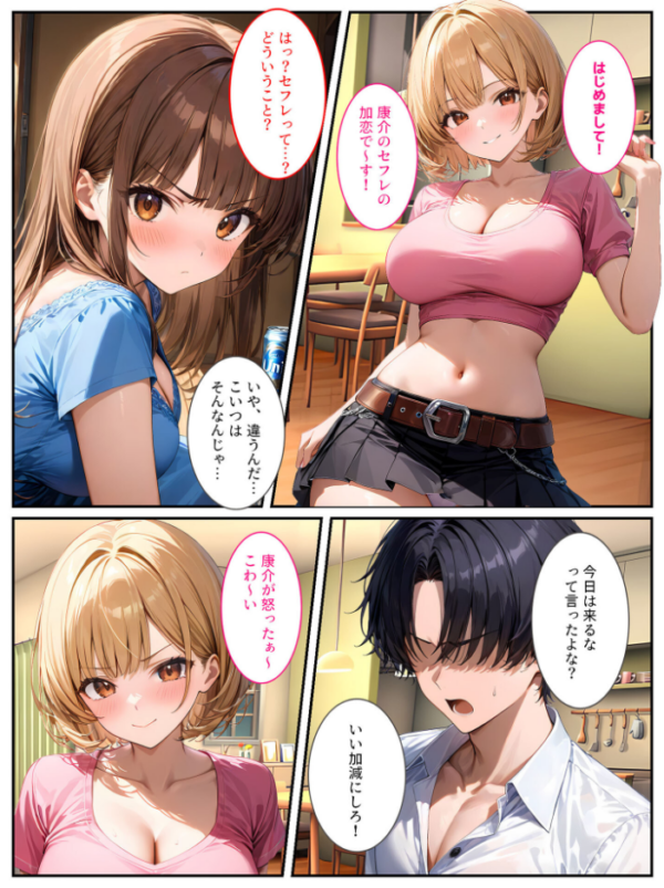 エロ漫画：生意気な義妹をカネとセックスでわからせたい！ モザイク版   hitomi サンプル画像