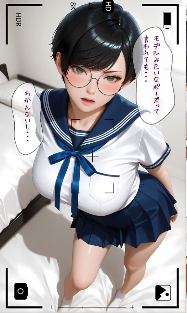 エロ漫画:【純朴巨乳美●●パイ●リ編】水着撮影会のはずが、いつのまにかおぢさんち〇ぽに沼る話3 モザイク版 hitomi サンプル画像