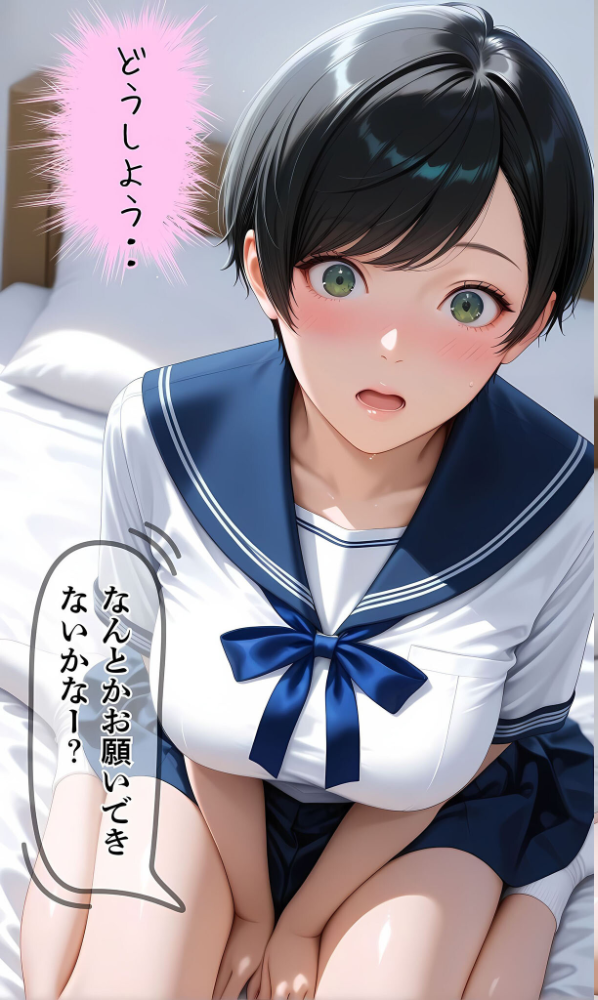 エロ漫画:【純朴巨乳美●●パイ●リ編】水着撮影会のはずが、いつのまにかおぢさんち〇ぽに沼る話3 モザイク版 hitomi サンプル画像