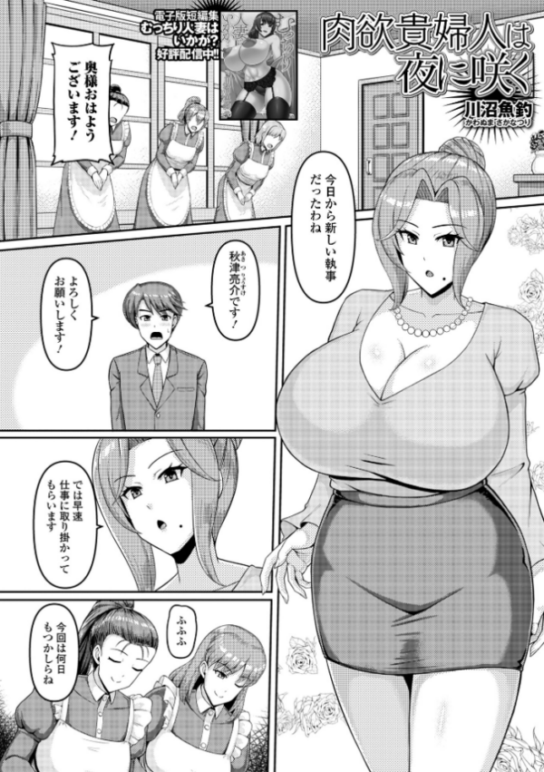 エロ漫画:肉欲貴婦人は夜に咲く hitomi サンプル画像