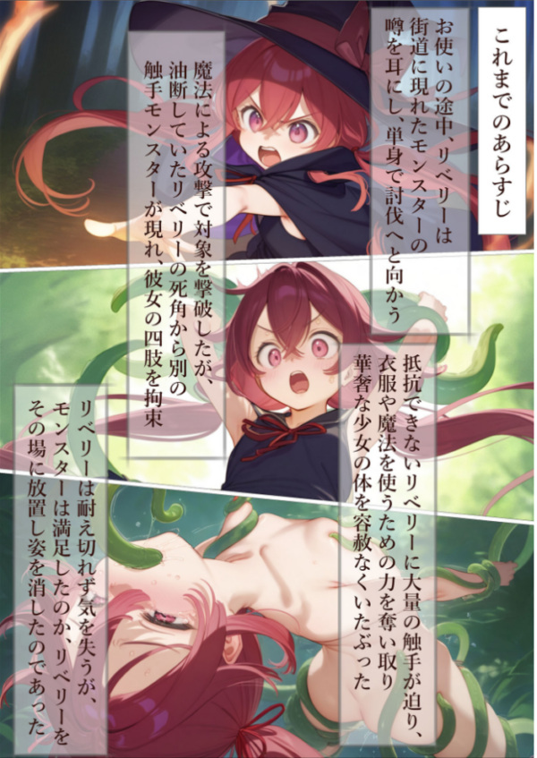 エロ漫画:魔女見習いリベリーのお使い2 モザイク版 hitomi サンプル画像