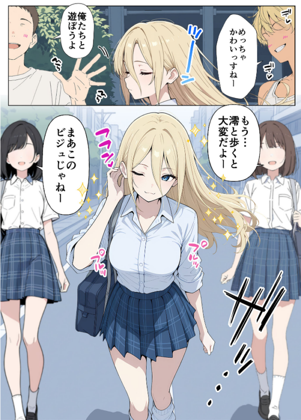 エロ漫画:整形ギャルさん、クラスの底辺男子に弱み握られて●●●●されちゃいました モザイク版 hitomi サンプル画像