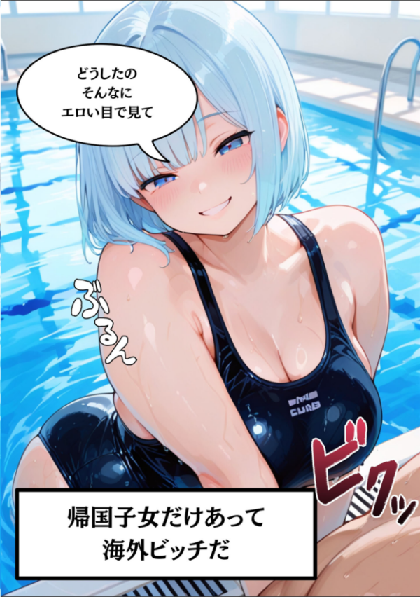 エロ漫画:外国人の巨乳痴女カリナに日本人の男根でパコパコ中●しして分からせてやった モザイク版 hitomi サンプル画像