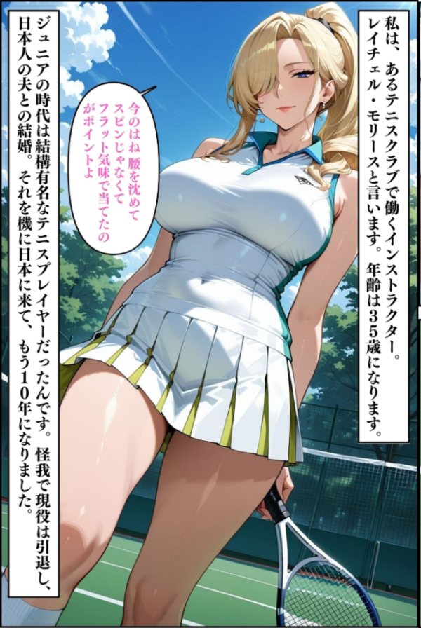 エロ漫画:人妻ですが雌でした〜イきたくないのに醜顔アクメ テニスコーチが醜態晒した日〜 モザイク版 hitomi サンプル画像