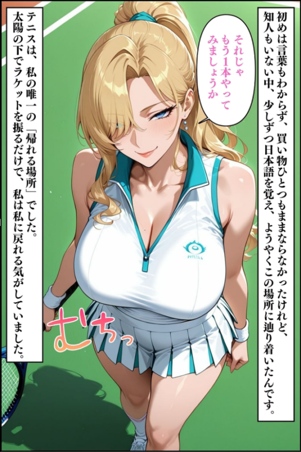 エロ漫画:人妻ですが雌でした〜イきたくないのに醜顔アクメ テニスコーチが醜態晒した日〜 モザイク版 hitomi サンプル画像