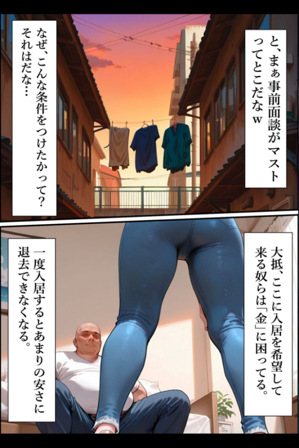 エロ漫画:人妻限定アパート 102号室 田島雪乃 〜大家のペットになった日編〜 モザイク版 hitomi サンプル画像