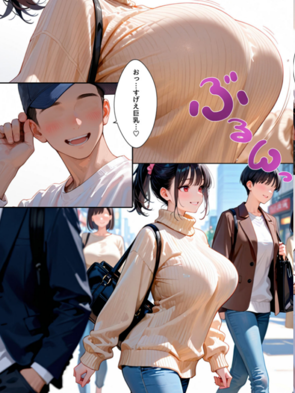 エロ漫画:ミニマム爆乳妻〜騙されてAV出演してしまいました〜 モザイク版 hitomi サンプル画像