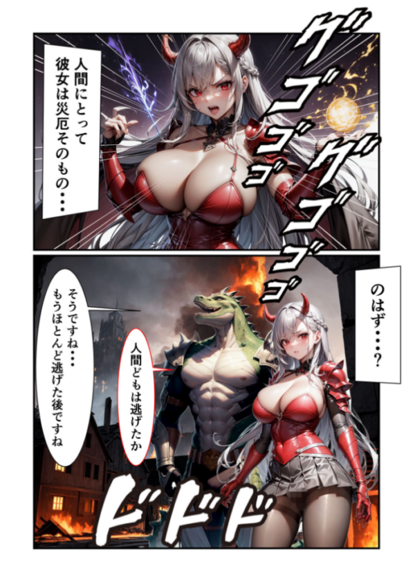 エロ漫画:【全3作収録】魔王様はえっちがお好き 〜最強魔族の甘く淫らな夜の営み〜 モザイク版 hitomi サンプル画像