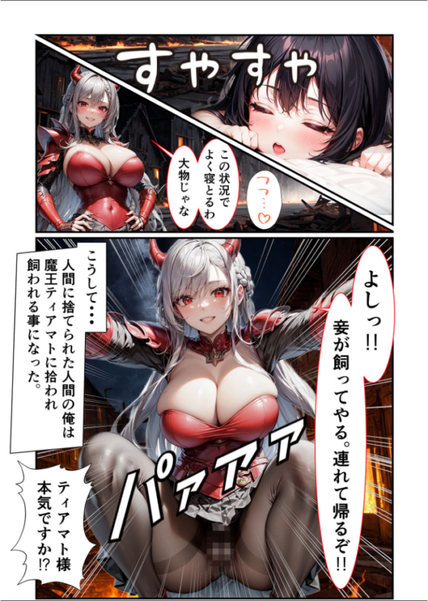 エロ漫画:【全3作収録】魔王様はえっちがお好き 〜最強魔族の甘く淫らな夜の営み〜 モザイク版 hitomi サンプル画像
