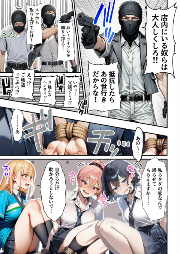 エロ漫画:人質ライブ配信 モザイク版 hitomi サンプル画像