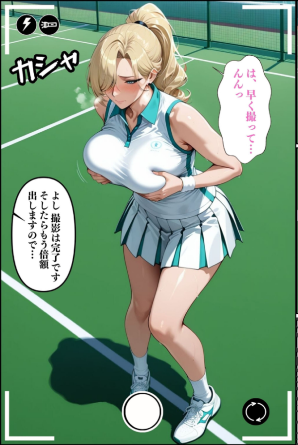 エロ漫画:人妻ですが雌でした〜イきたくないのに醜顔アクメ テニスコーチが醜態晒した日〜 モザイク版 hitomi サンプル画像