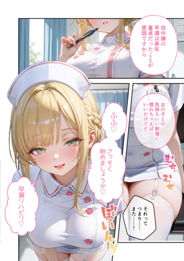 エロ漫画:童貞撲滅!セックス・クリニック(5)〜白衣の天使に痴療された僕の童貞〜 モザイク版 hitomi サンプル画像