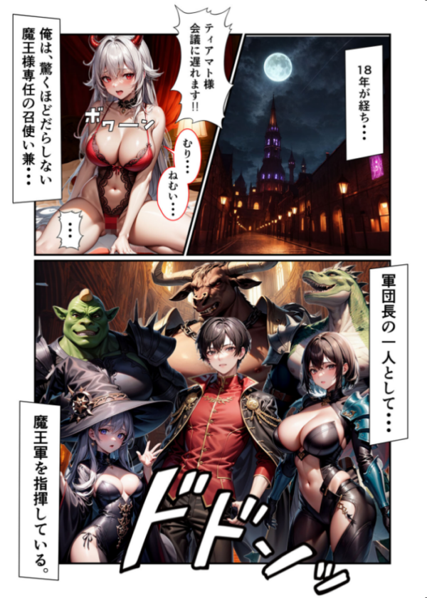 エロ漫画:【全3作収録】魔王様はえっちがお好き 〜最強魔族の甘く淫らな夜の営み〜 モザイク版 hitomi サンプル画像