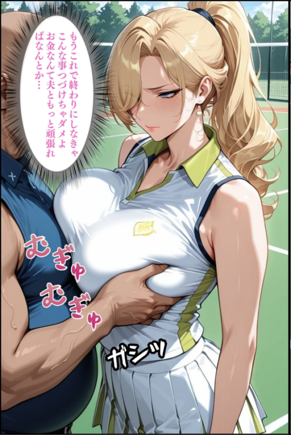 エロ漫画:人妻ですが雌でした〜イきたくないのに醜顔アクメ テニスコーチが醜態晒した日〜 モザイク版 hitomi サンプル画像