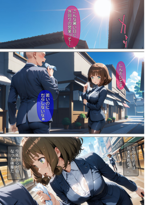 エロ漫画:熱中症で倒れた後輩ちゃんを●●●する話 モザイク版 hitomi サンプル画像