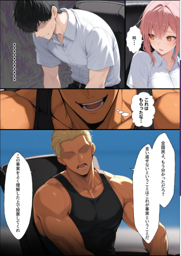 エロ漫画:投票率99%!?寝取り派VS純愛派〜勝者の先に待つ日常〜寝取りルート モザイク版 hitomi サンプル画像