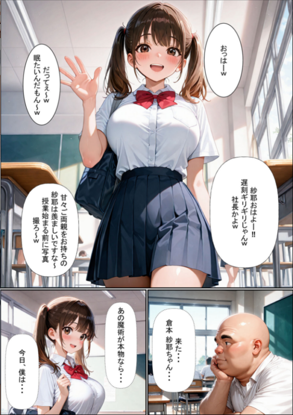 エロ漫画:一方的な人生交換〜陰キャブサメンから クラス一の美●●に人生乗り換え〜 モザイク版 hitomi サンプル画像
