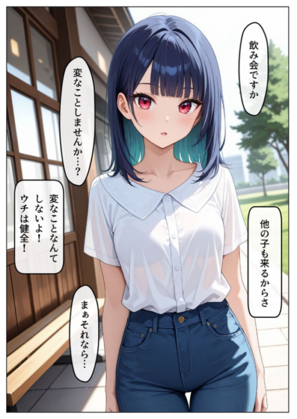 エロ漫画:ヤリサー飲み会〜即堕ち2コマで犯●れる〜 モザイク版 hitomi サンプル画像