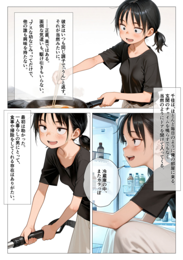 エロ漫画:ちいぶす-おっぱい小さくてブスだけどいつでもヤレる幼馴染- モザイク版 hitomi サンプル画像