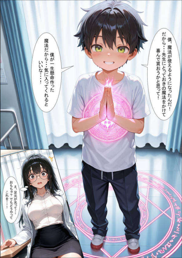 エロ漫画:今日からボクが保健室の●●(ハート) 〜純粋な恋心が歪んだ気持ちに変わる…〜 モザイク版 hitomi サンプル画像