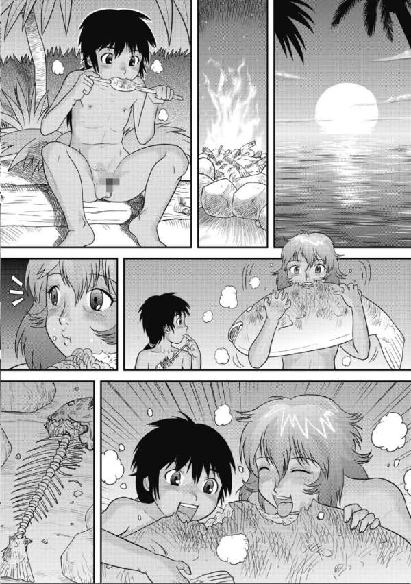 エロ漫画:童貞たちの解放ビーチSEX hitomi サンプル画像