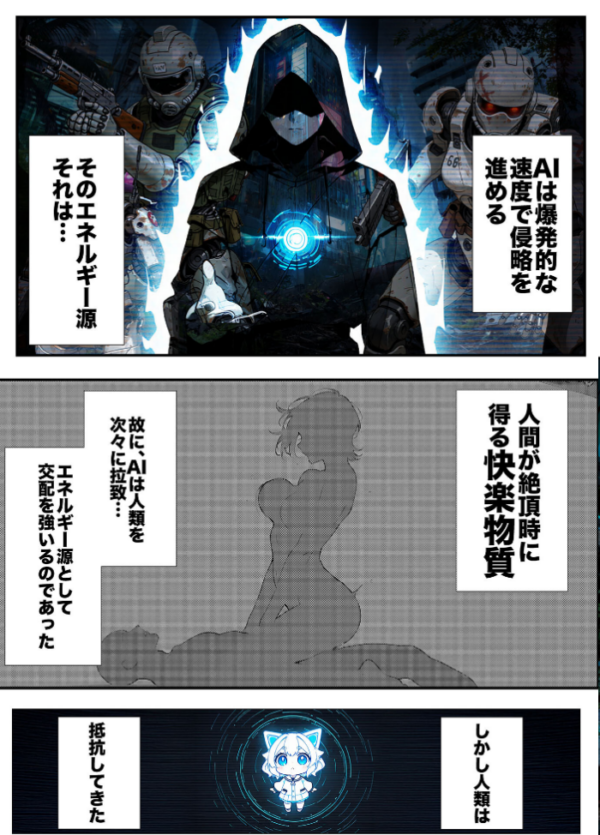 エロ漫画:AIが支配する世界で人類を裏切った俺は正義の魔法少女をドスケベ●●する モザイク版 hitomi サンプル画像