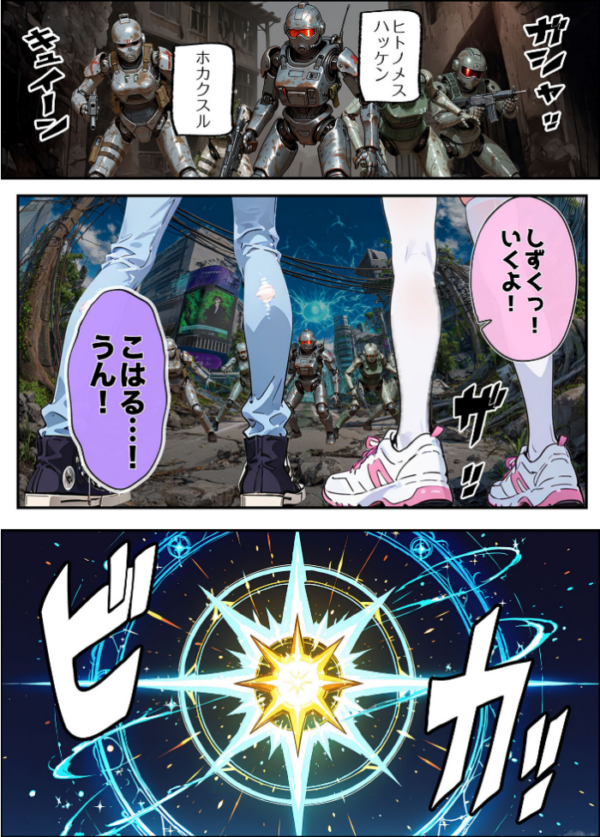 エロ漫画:AIが支配する世界で人類を裏切った俺は正義の魔法少女をドスケベ●●する モザイク版 hitomi サンプル画像
