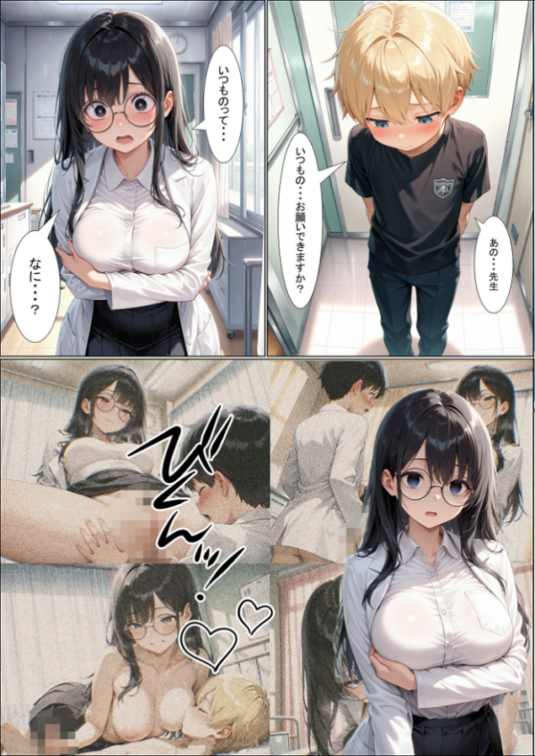 エロ漫画:今日からボクが保健室の●●(ハート) 〜純粋な恋心が歪んだ気持ちに変わる…〜 モザイク版 hitomi サンプル画像