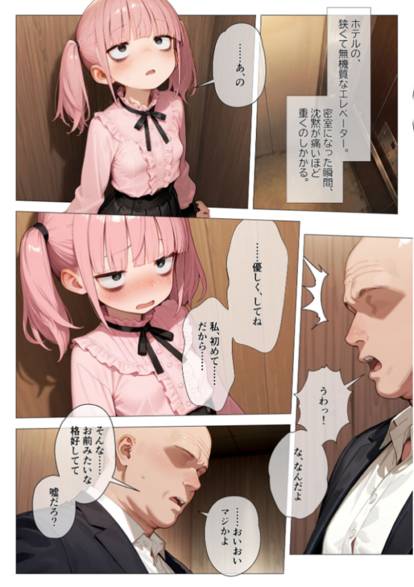 エロ漫画:地雷系ブス、おじさんを買う。 モザイク版 hitomi サンプル画像