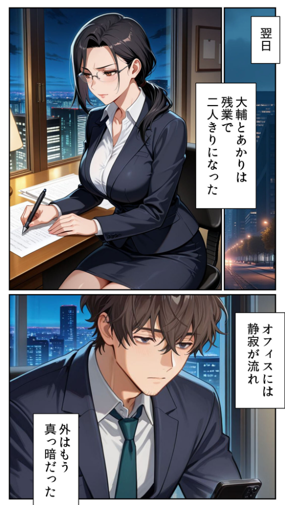 エロ漫画:●●アプリと人妻お局の淫らな堕落 〜社内一のエロい女を思いのままに〜 モザイク版 hitomi サンプル画像