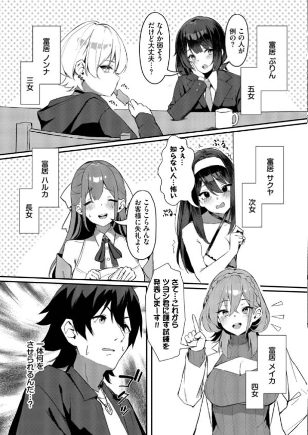 エロ漫画:ビッチ五姉妹攻略ゲーム【デジタル特装版】【FANZA限定版】 hitomi サンプル画像