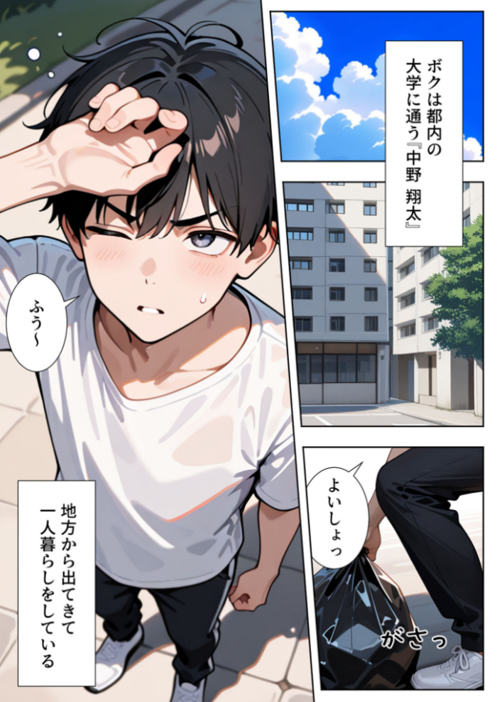 エロ漫画:隣の人妻達と関係をもったボクが最高の学生性活を送った話 モザイク版 hitomi サンプル画像