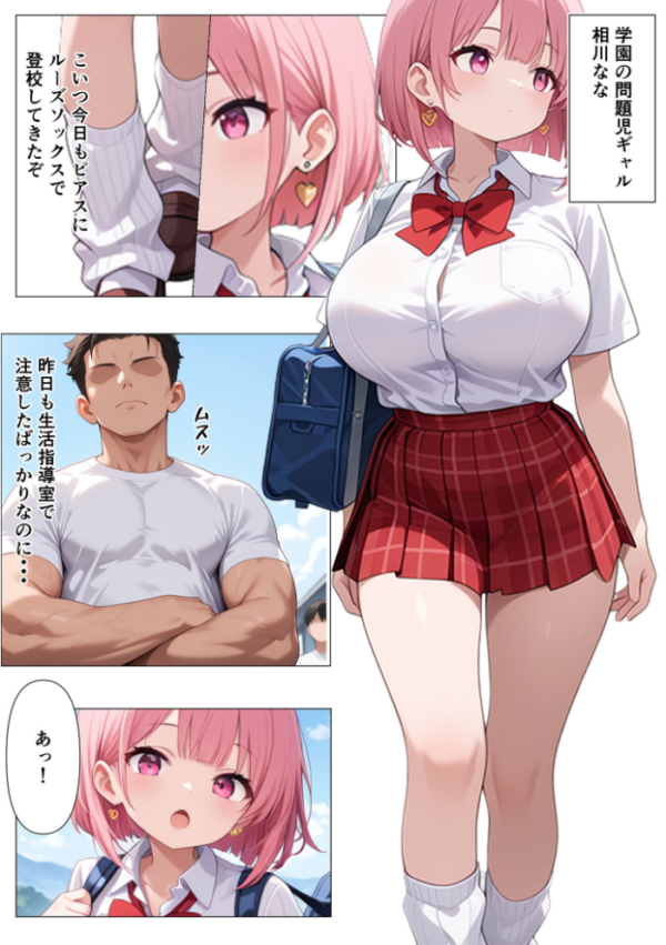 エロ漫画:指導部屋は問題児エロかわギャルとのイチャラブ部屋になりました モザイク版 hitomi サンプル画像