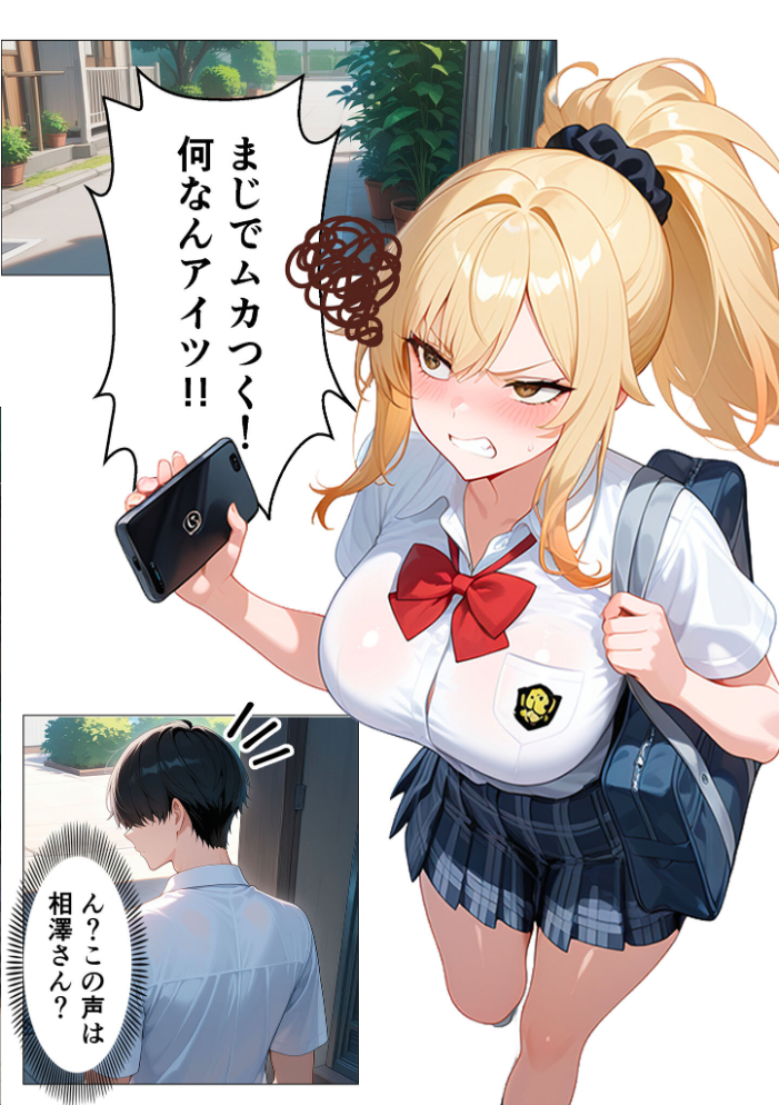 エロ漫画:幼馴染の爆乳ギャルが陰キャオタクのデカチ●中毒になった話 モザイク版 hitomi サンプル画像