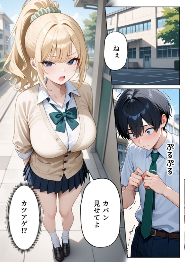 エロ漫画:一途な幼馴染ギャルの誘惑セックス モザイク版 hitomi サンプル画像