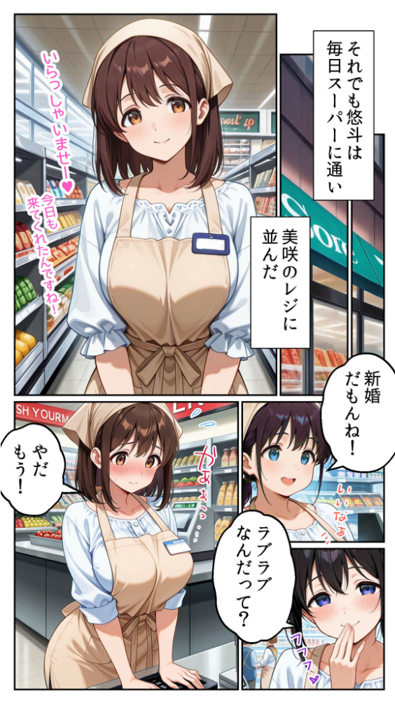 エロ漫画:●●を盛られた清楚な人妻パート(20)を寝取ったら禁断の関係が始まった話 モザイク版 hitomi サンプル画像