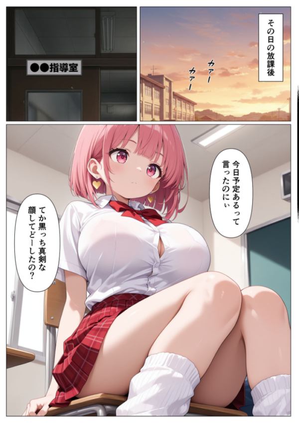 エロ漫画:指導部屋は問題児エロかわギャルとのイチャラブ部屋になりました モザイク版 hitomi サンプル画像