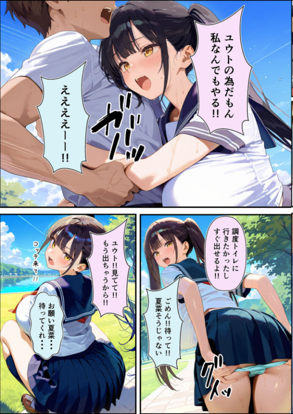 エロ漫画:性欲大爆発彼女を鎮火しようとして逆に絶頂潮吹きを覚えさせちゃった話 モザイク版 hitomi サンプル画像