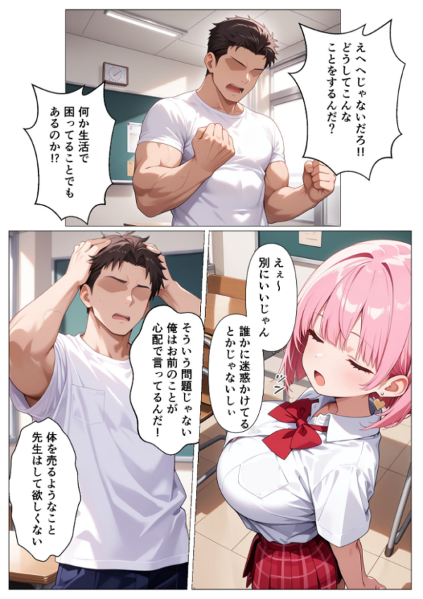 エロ漫画:指導部屋は問題児エロかわギャルとのイチャラブ部屋になりました モザイク版 hitomi サンプル画像