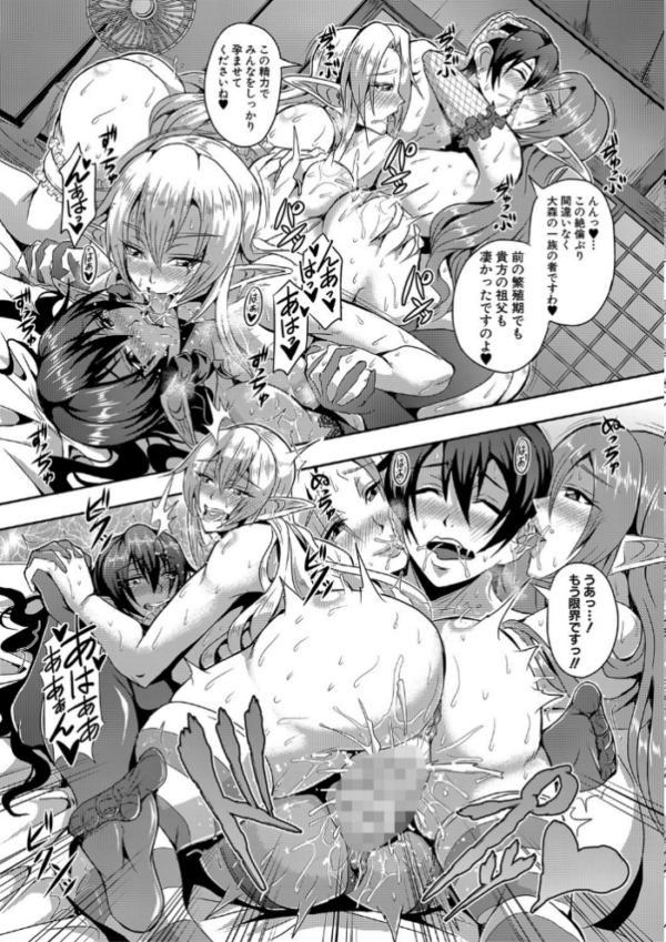 エロ漫画:エルフハーレム物語 【デジタル特装版】 hitomi サンプル画像
