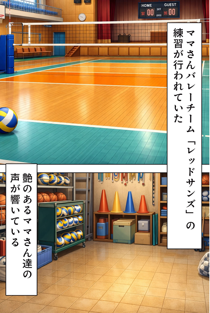 エロ漫画:むちむち人妻●●〜豊満なバレーママがコーチのデカチ●で完堕ち〜 モザイク版 hitomi サンプル画像