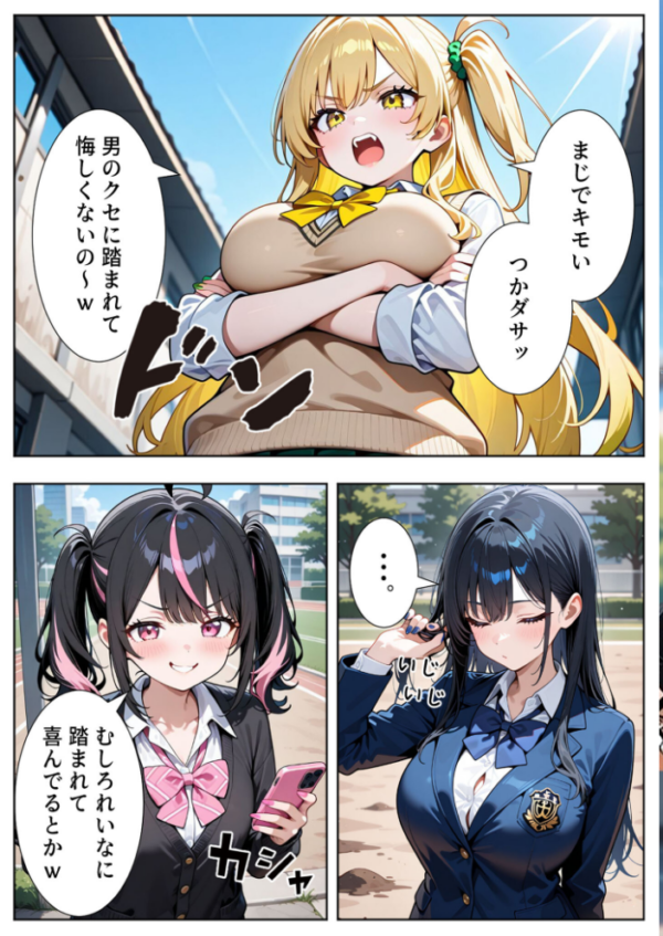 エロ漫画:いじめられてた陰キャのボクが生意気チビギャルに中●し報復した話〜桃瀬愛羅 裏垢編〜 モザイク版 hitomi サンプル画像